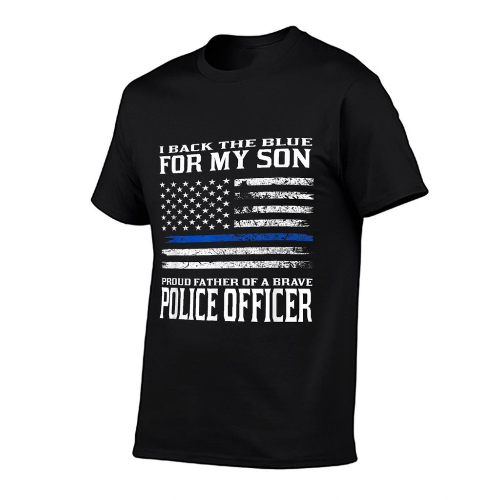 Thin Blue Line - Proud Father Of Police Officer Son  Lightweight T-Shirt