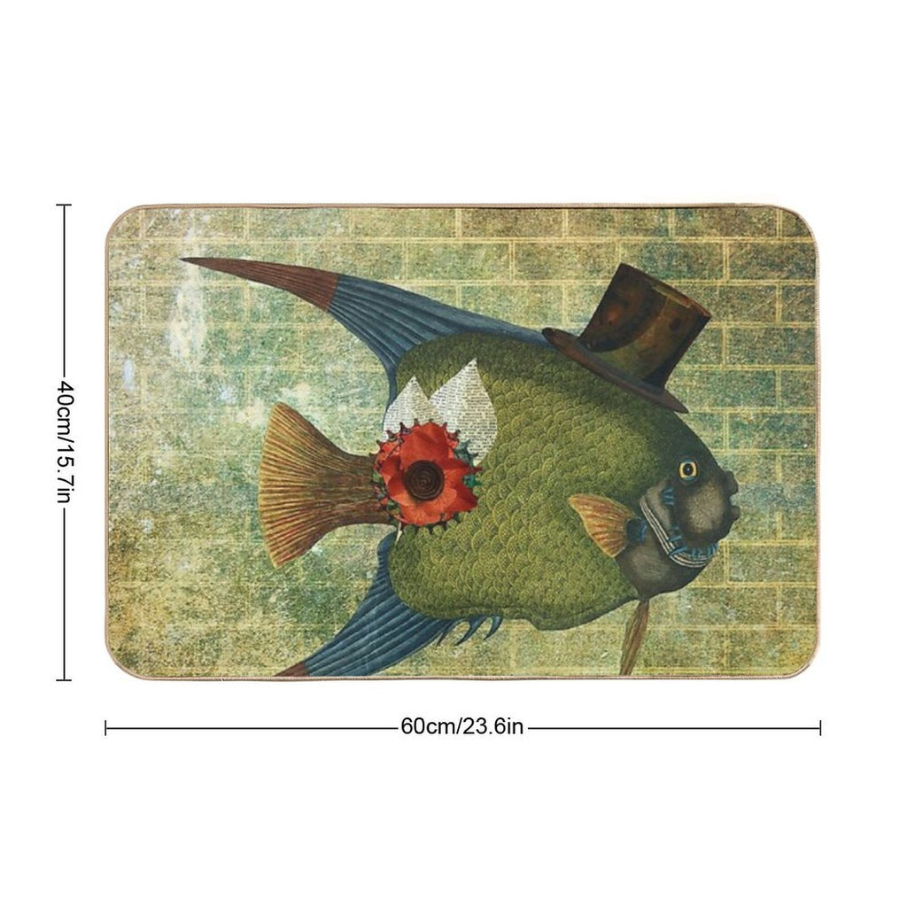 DADDY-O FISH  Easy Maintenance Bath Mat