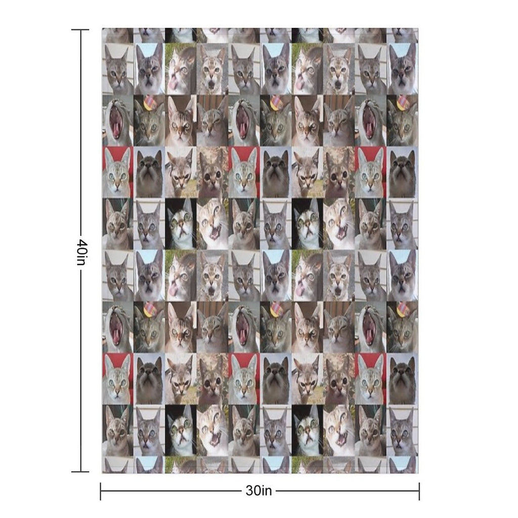 Faces of Speedball Anti-pilling Throw Blanket