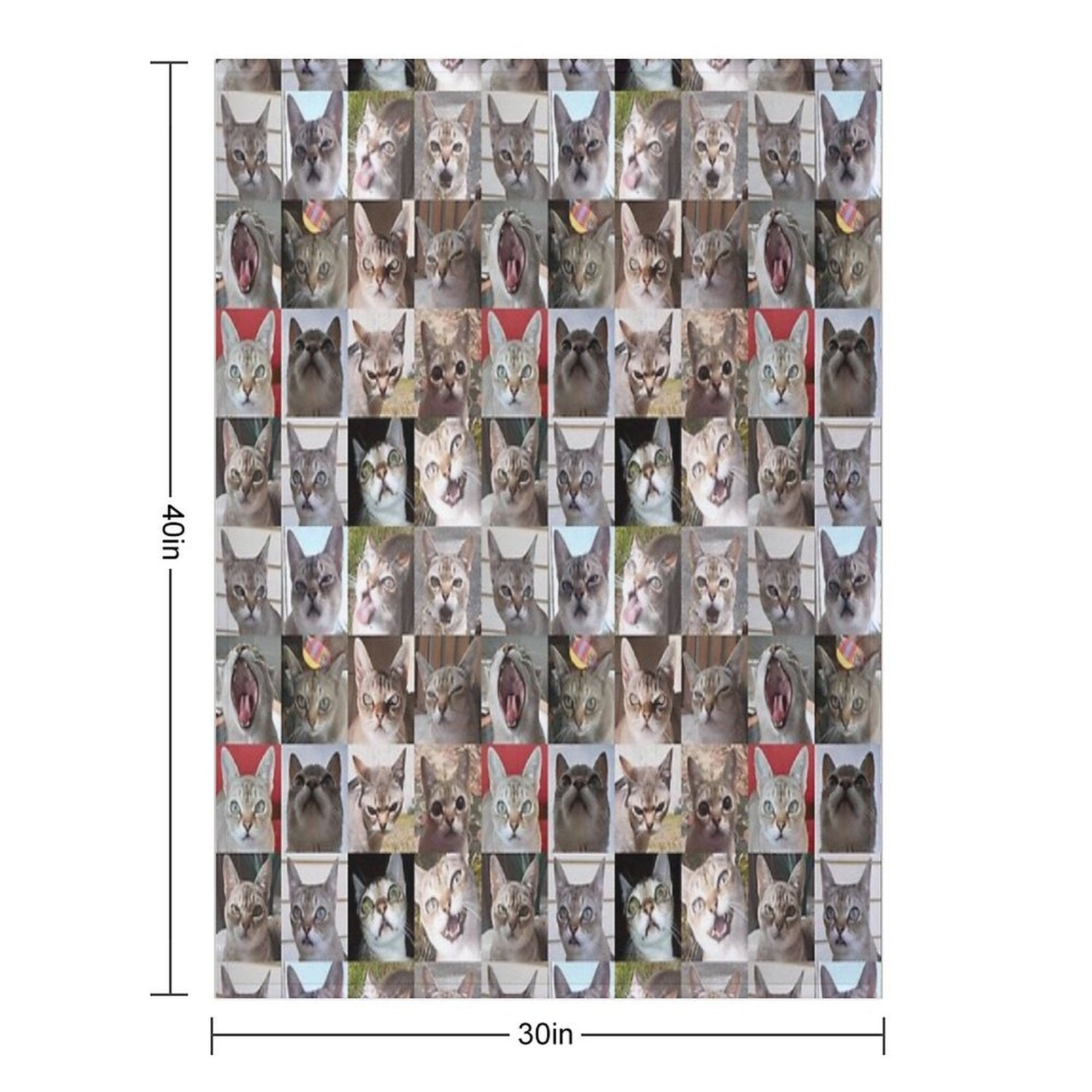 Faces of Speedball Anti-pilling Throw Blanket