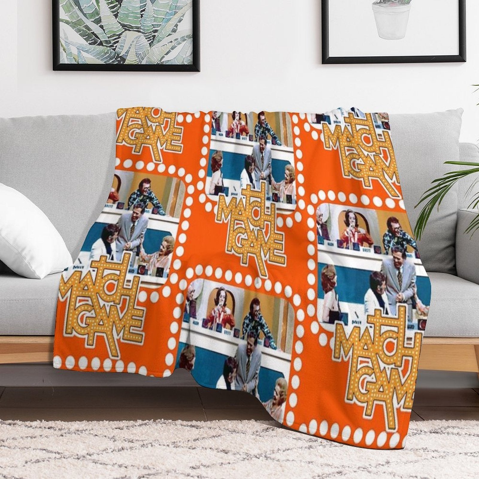 Match Game Cast Tribute Travel-friendly Throw Blanket