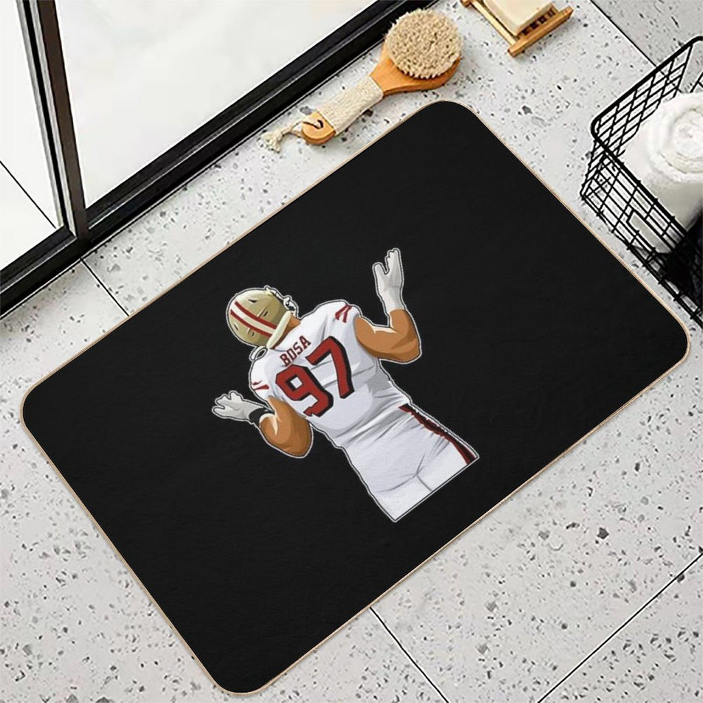 Nick Bosa After Sacking Sticker  Versatile Bath Mat
