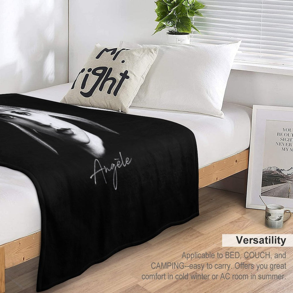 Angèle - Portrait Durable Throw Blanket