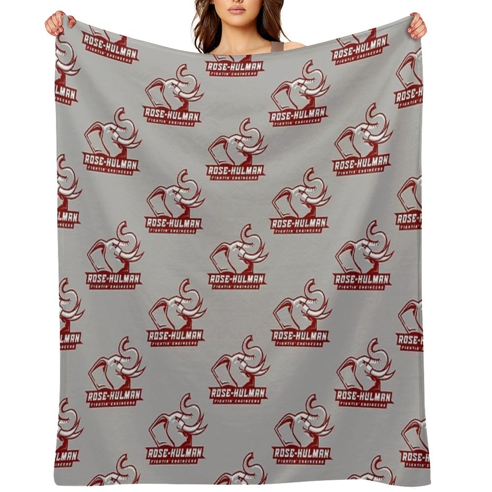 Engineers (Rose Hulman Fightin) Travel-friendly Throw Blanket