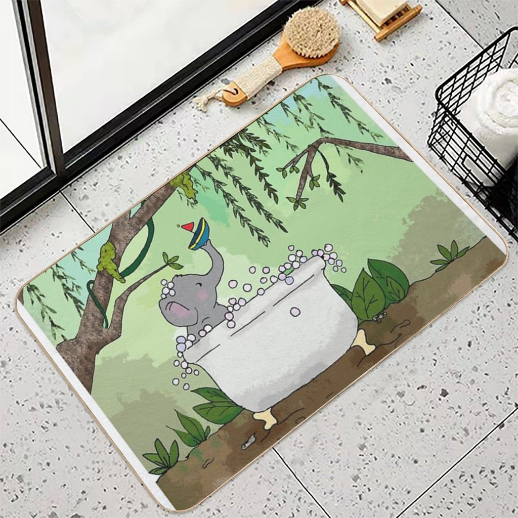 Bath Time !  Fade-Resistant Bath Mat