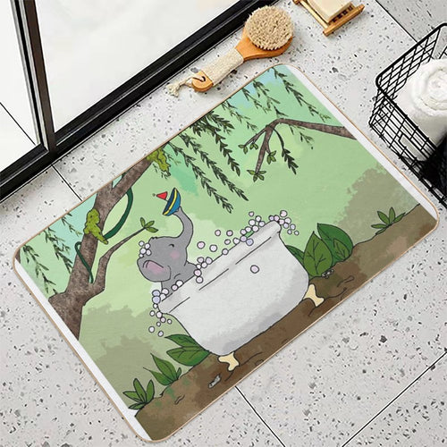 Bath Time !  Fade-Resistant Bath Mat