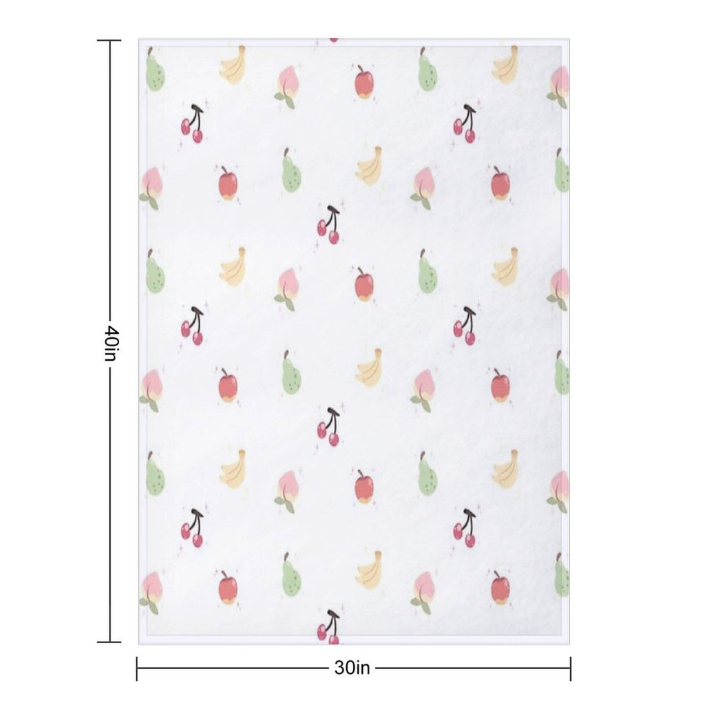 Cute Fruits Plush Throw Blanket