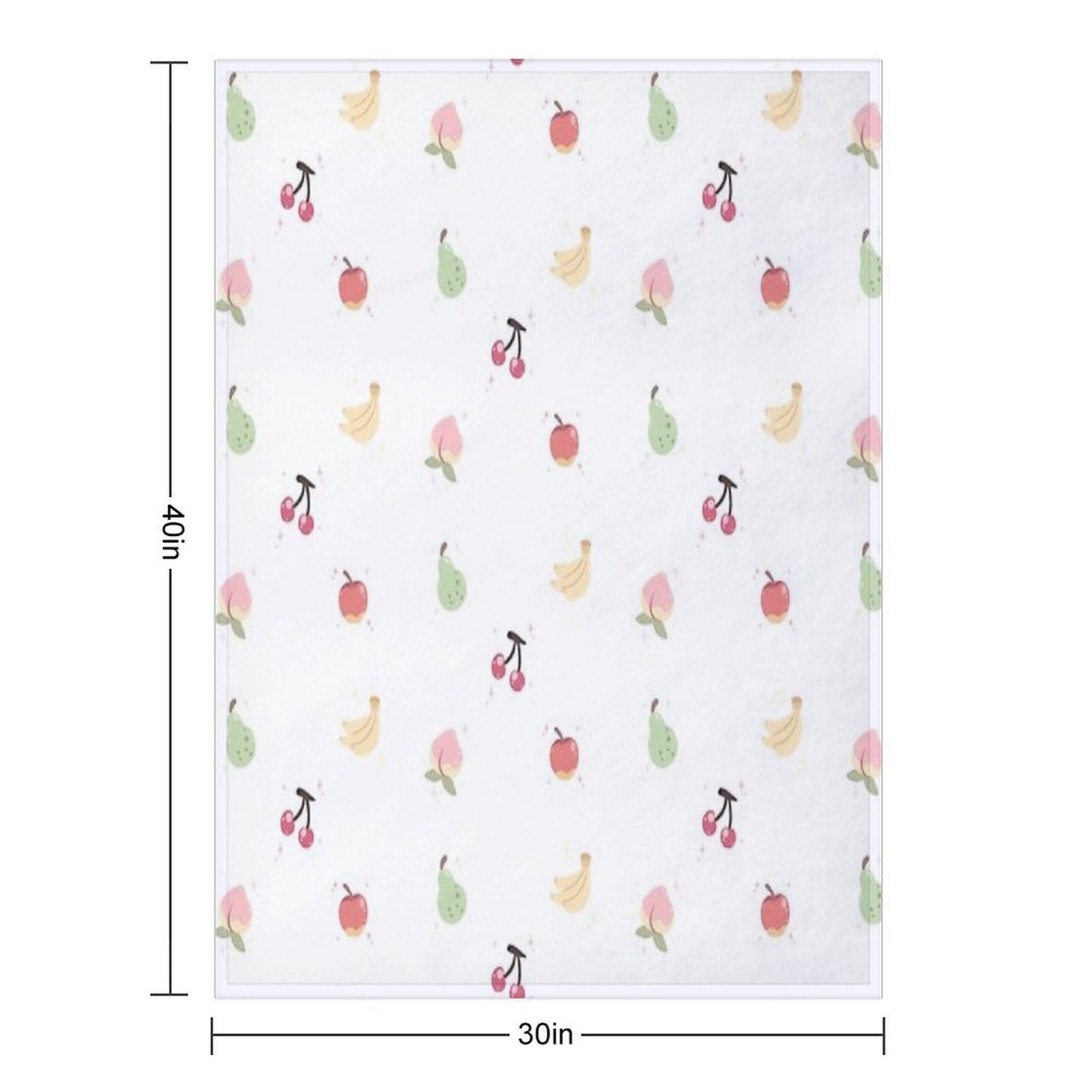 Cute Fruits Plush Throw Blanket
