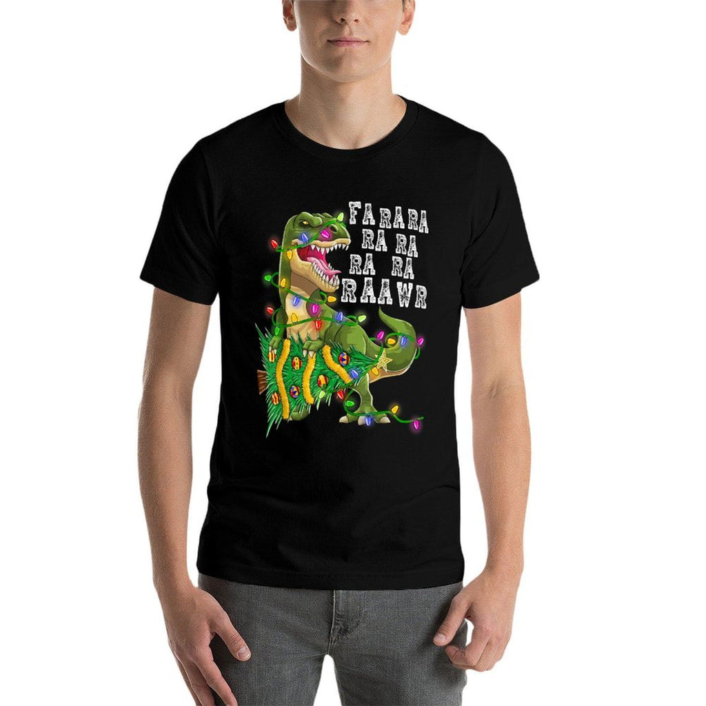 Dinosaur Christmas Fa Ra Rawr Tree Rex Boys Xmas Gift  Versatile T-Shirt