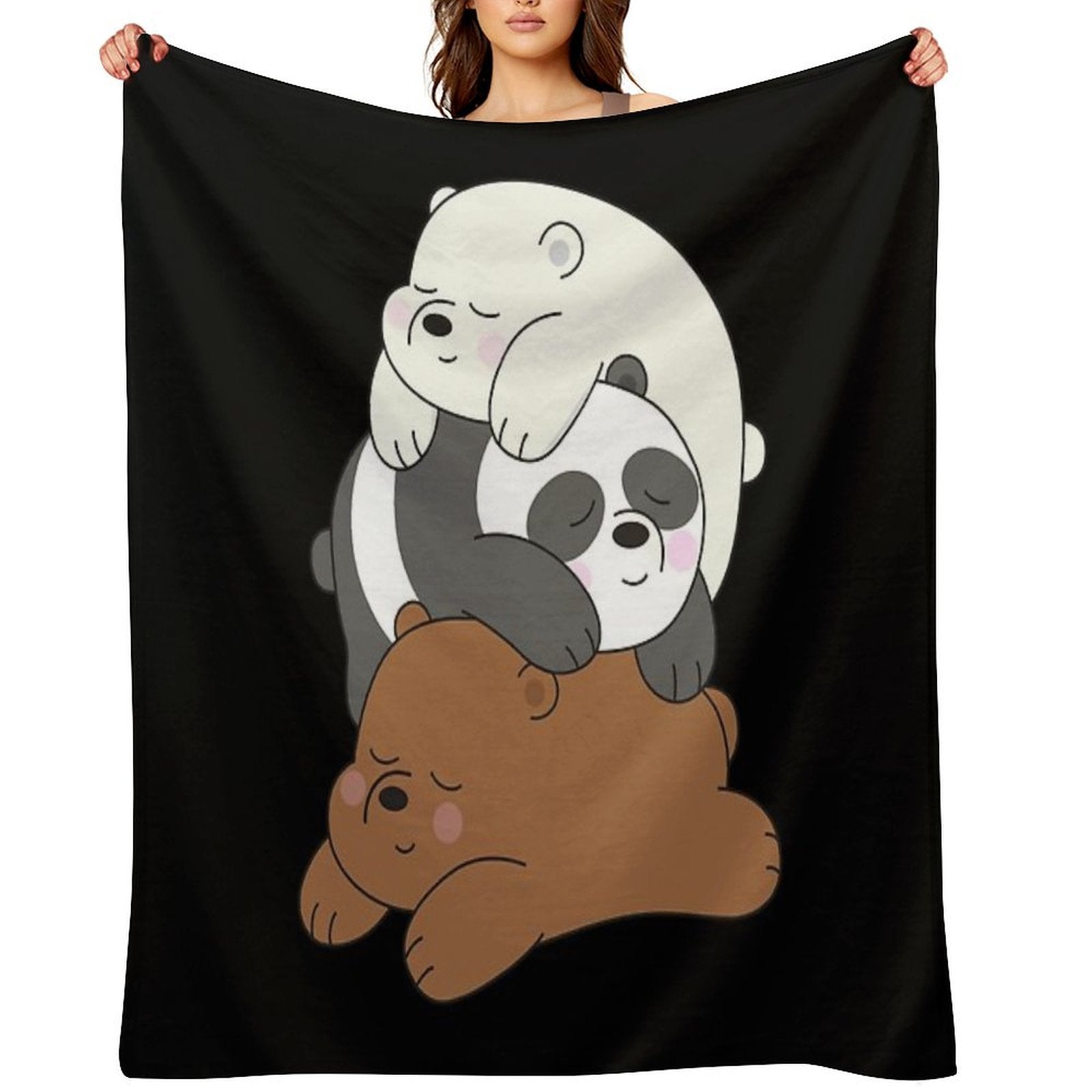 We Bare Bears Multi-functional Throw Blanket