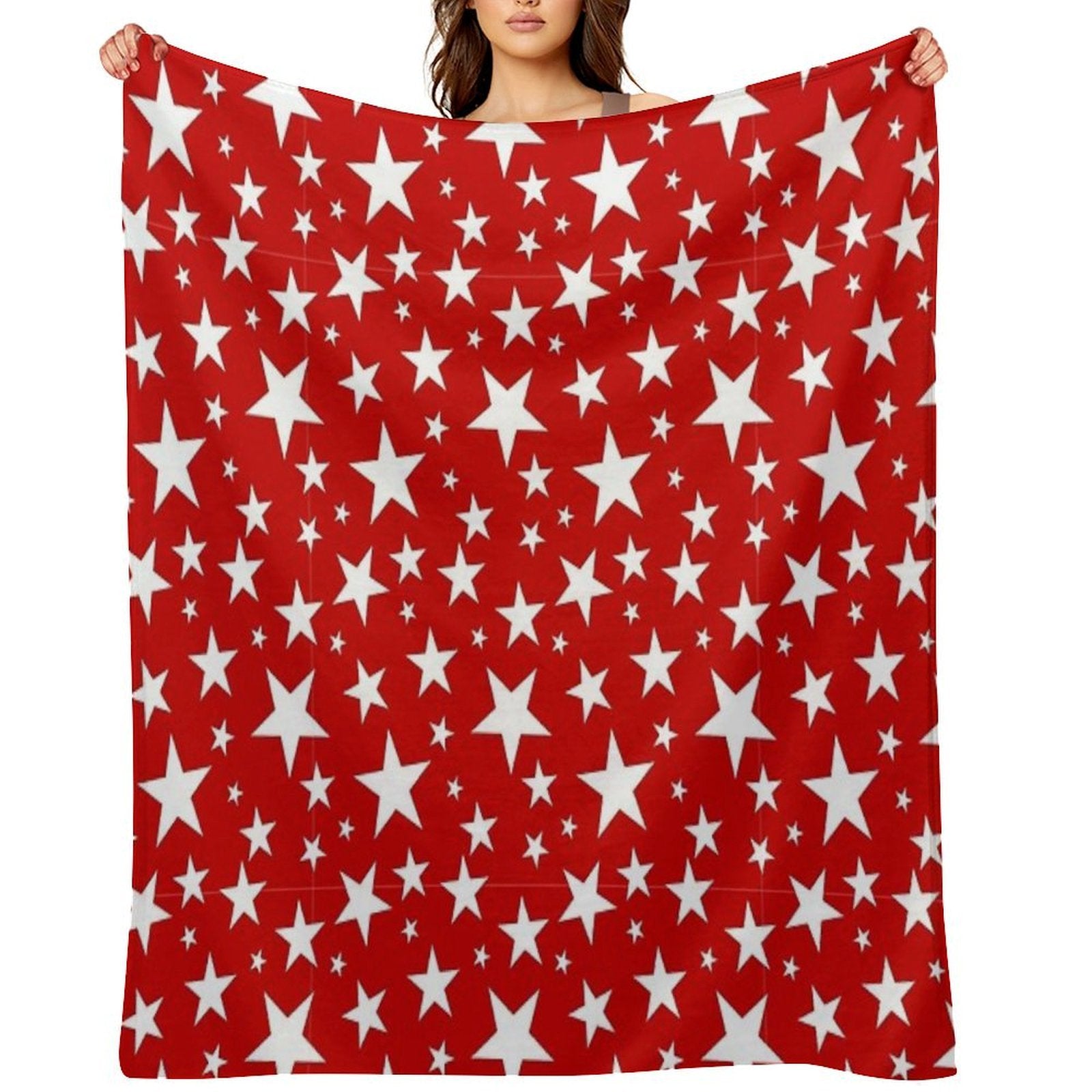 Star Pattern Design for Apparel And Home Decor Wrinkle-free Throw Blanket