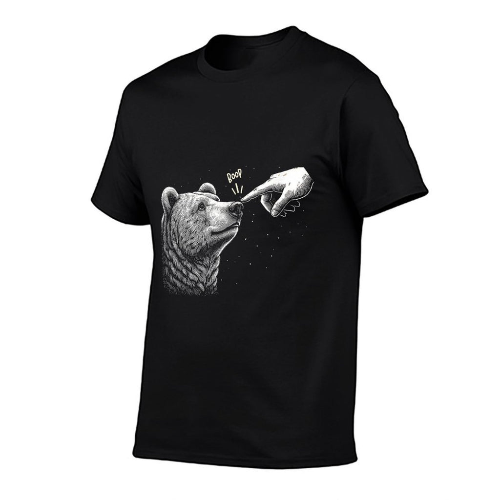 Boop Bear Black Grizzly Bears Cool Funny for Men Women Kids  Durable T-Shirt