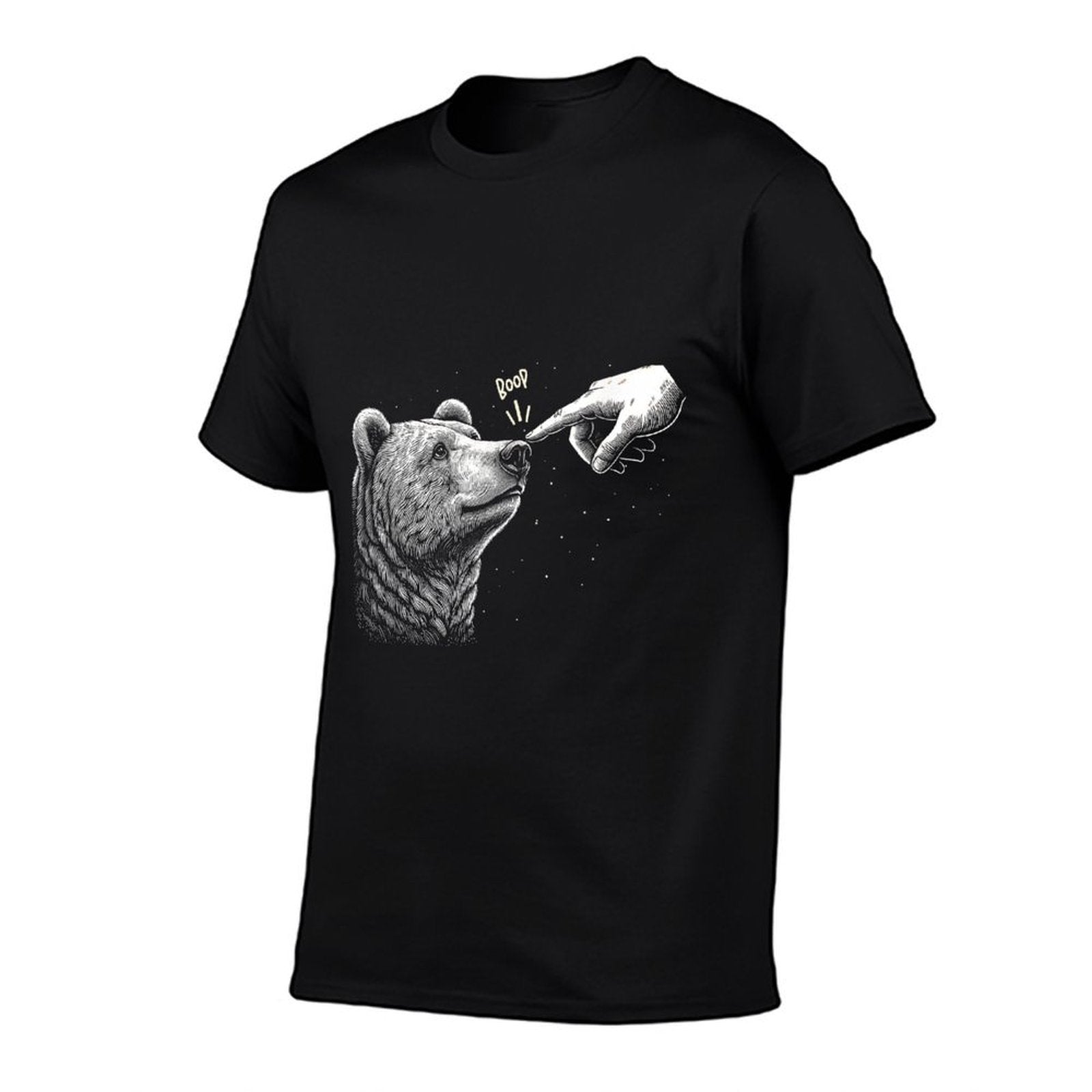 Boop Bear Black Grizzly Bears Cool Funny for Men Women Kids  Durable T-Shirt