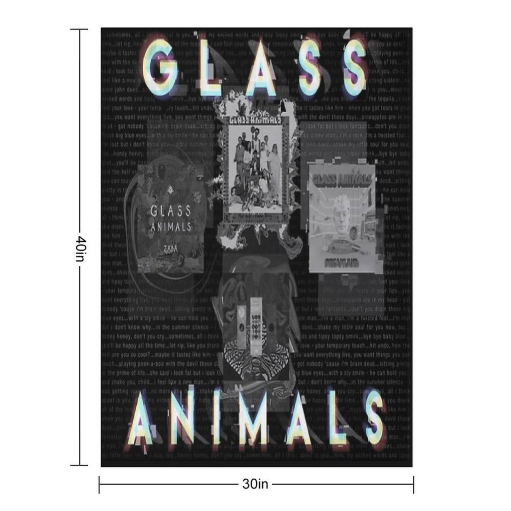 Glass Animals - 4 Album Cover Design Anti-pilling Throw Blanket