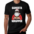 Funnys HQ Gangsta Wrapper Unisex-Adult Black Small Classic Sweatshirt  Heathered Texture T-Shirt