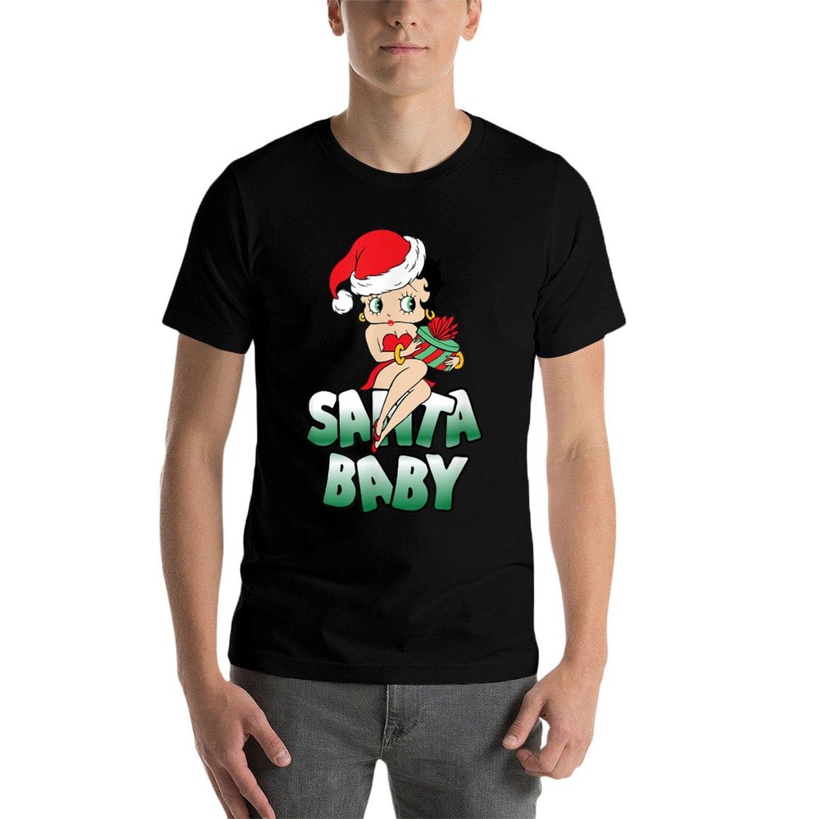 Betty Boop Christmas Classic Santa Baby  Quick-drying T-Shirt