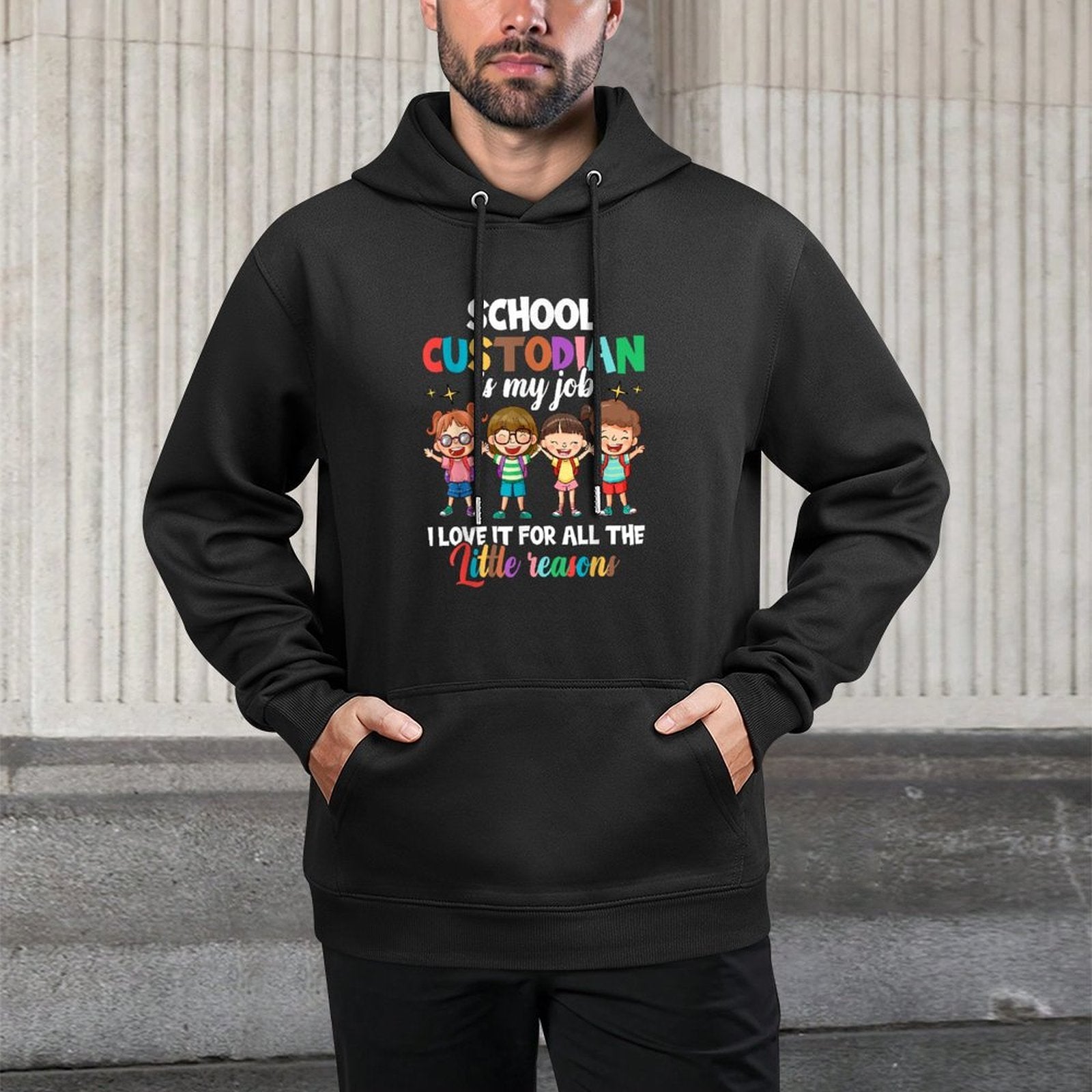 Custodian Appreciation, Back To School Janitor Customizable Surface Hoodie