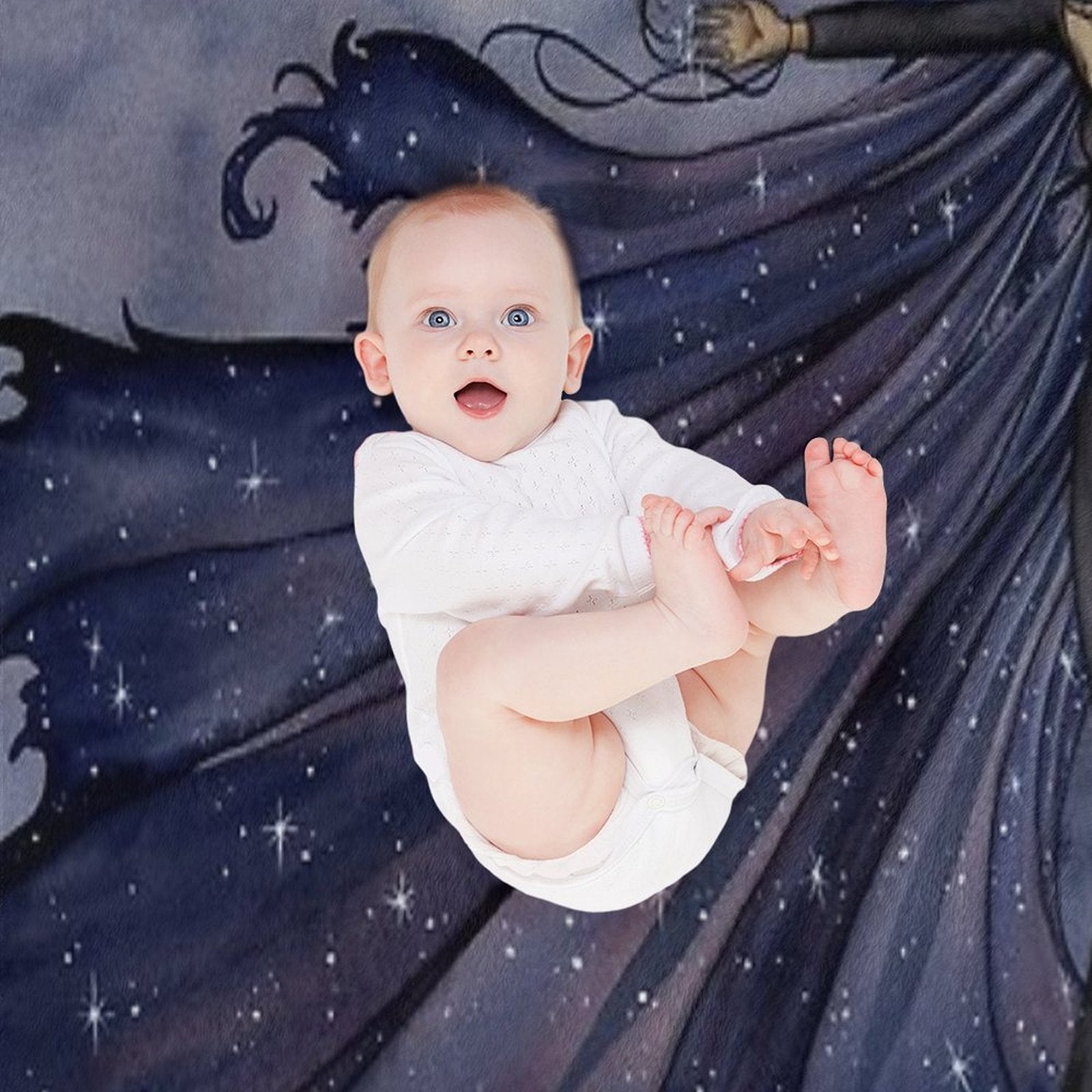 Cloak Of Stars Easy Care Throw Blanket