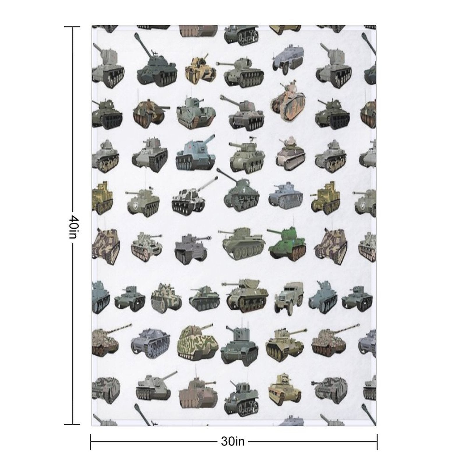 Various WW2 Tanks Gift-ready Throw Blanket