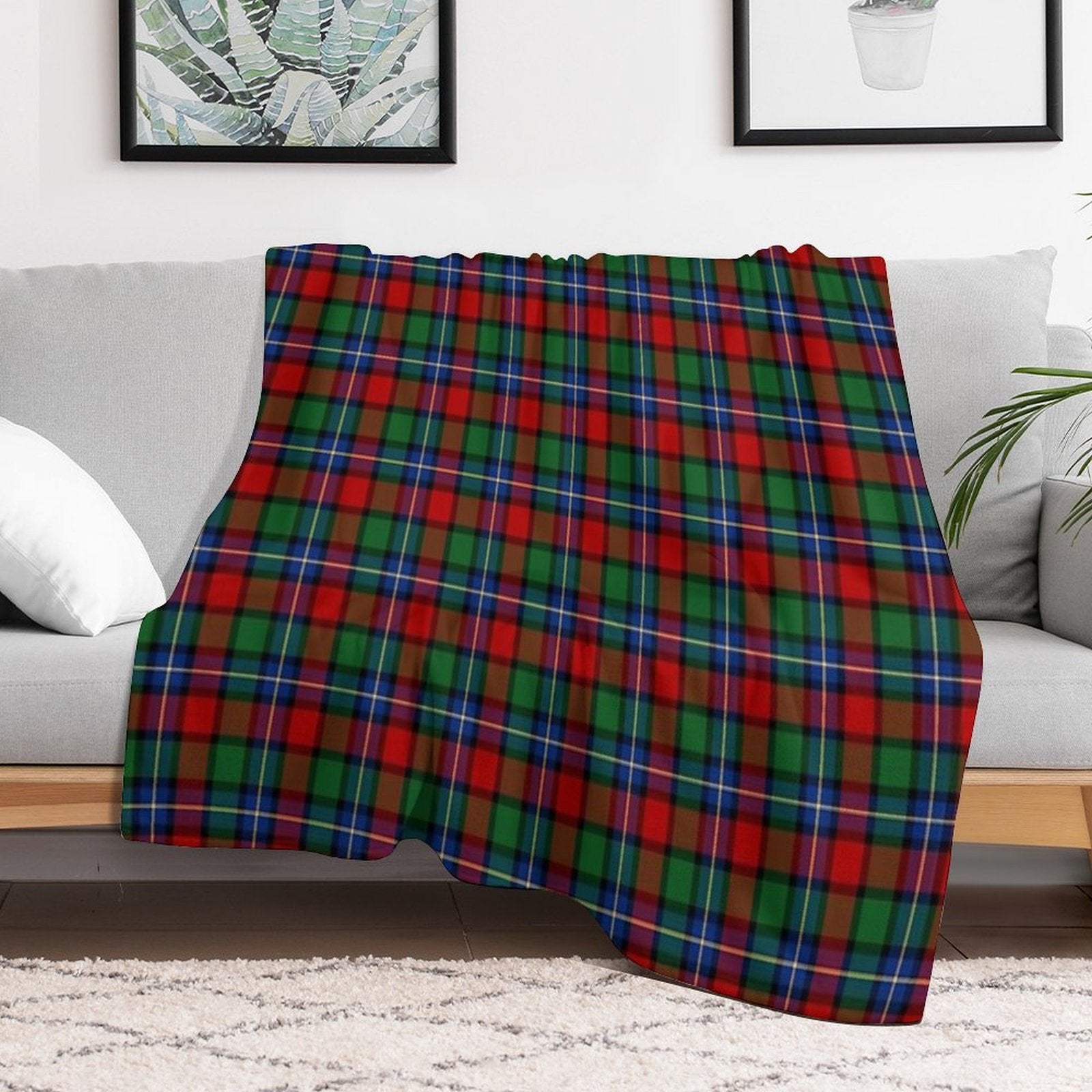 Clan Kilgour Tartan Compact Throw Blanket