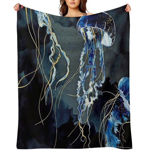 Metallic Ocean III Comfort Throw Blanket