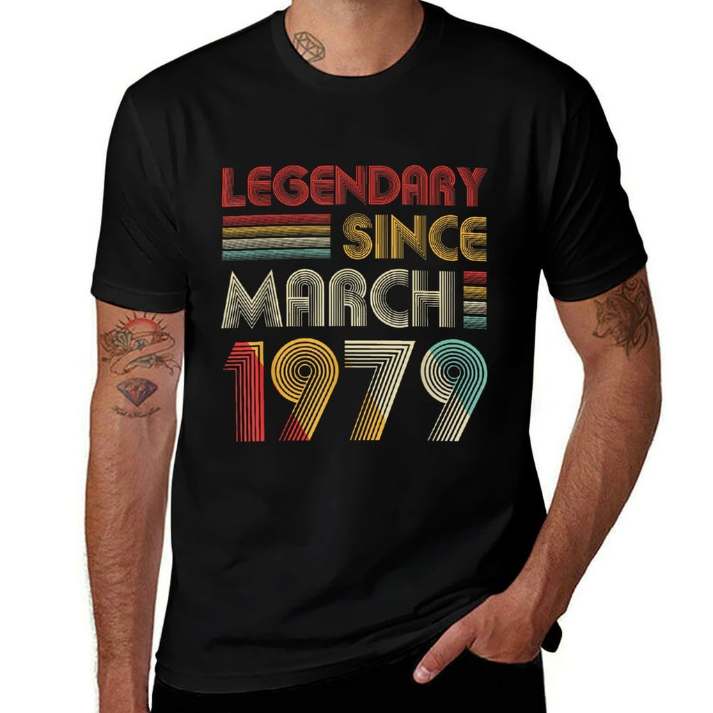 Legendary Since March 1979 T 40th Birthday Gift  Versatile T-Shirt