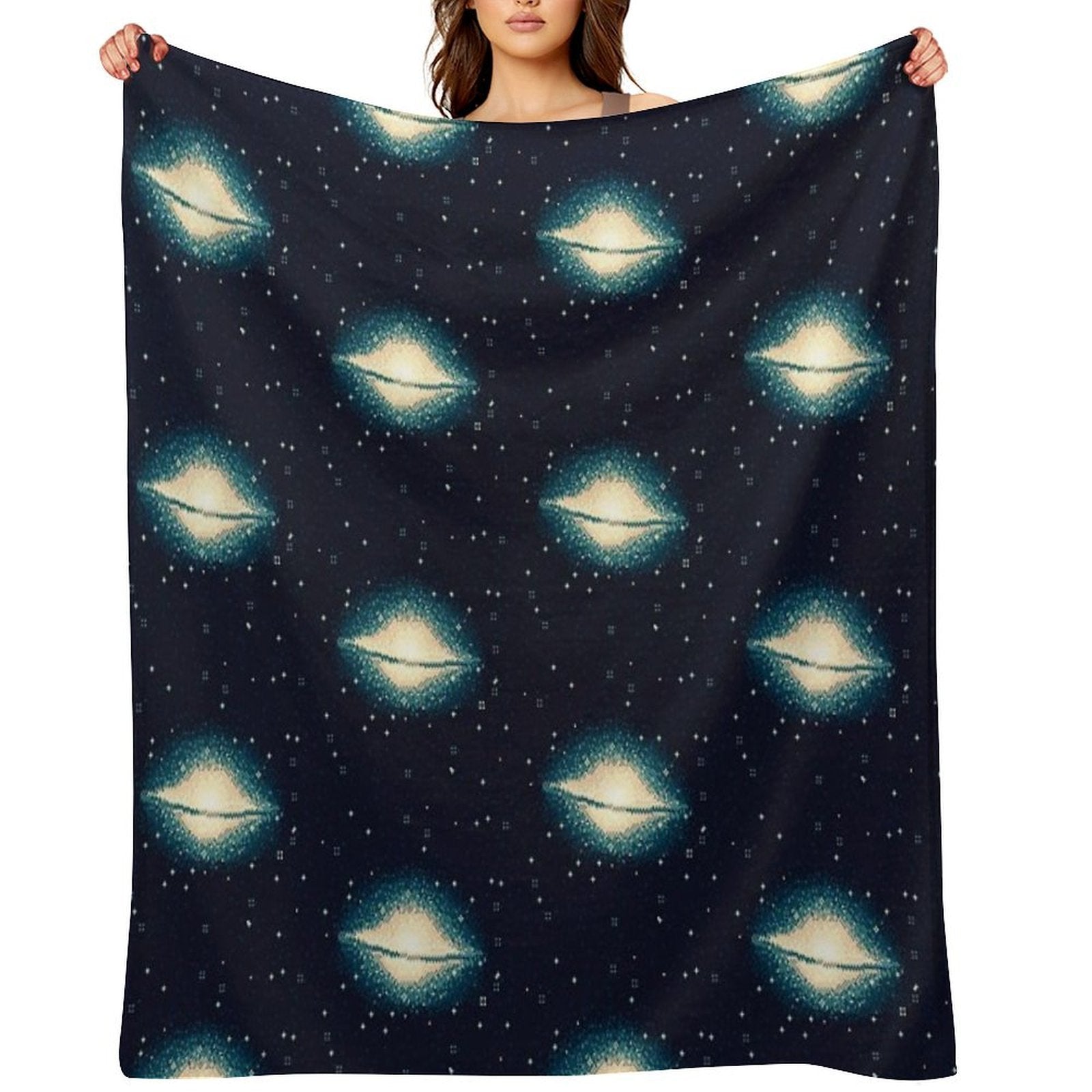 8bit Galaxy M104 Easy Care Throw Blanket