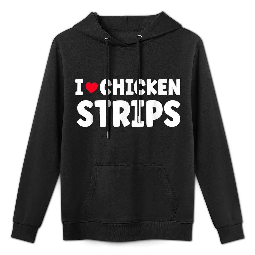 I Heart Love Chicken Strips Food All-Day Comfort Hoodie