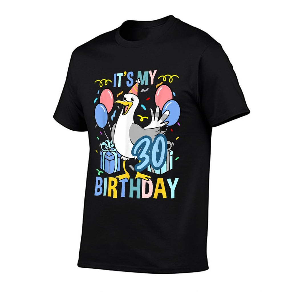 Its My 30th Birthday Seagull  Polyester Blend T-Shirt