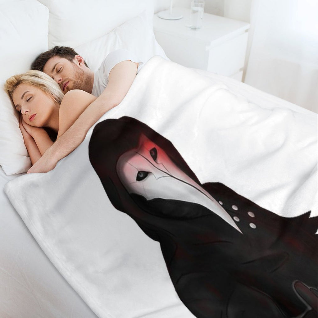 SCP-049 Plague Doctor Versatility Throw Blanket