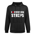 I Heart Love Chicken Strips Food All-Day Comfort Hoodie