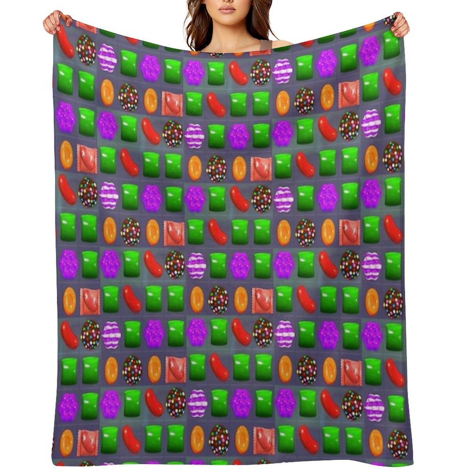 Candy Combo Candy Crush Comfort Throw Blanket