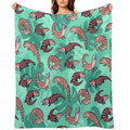 Blue Tongue Skink Lightweight Throw Blanket