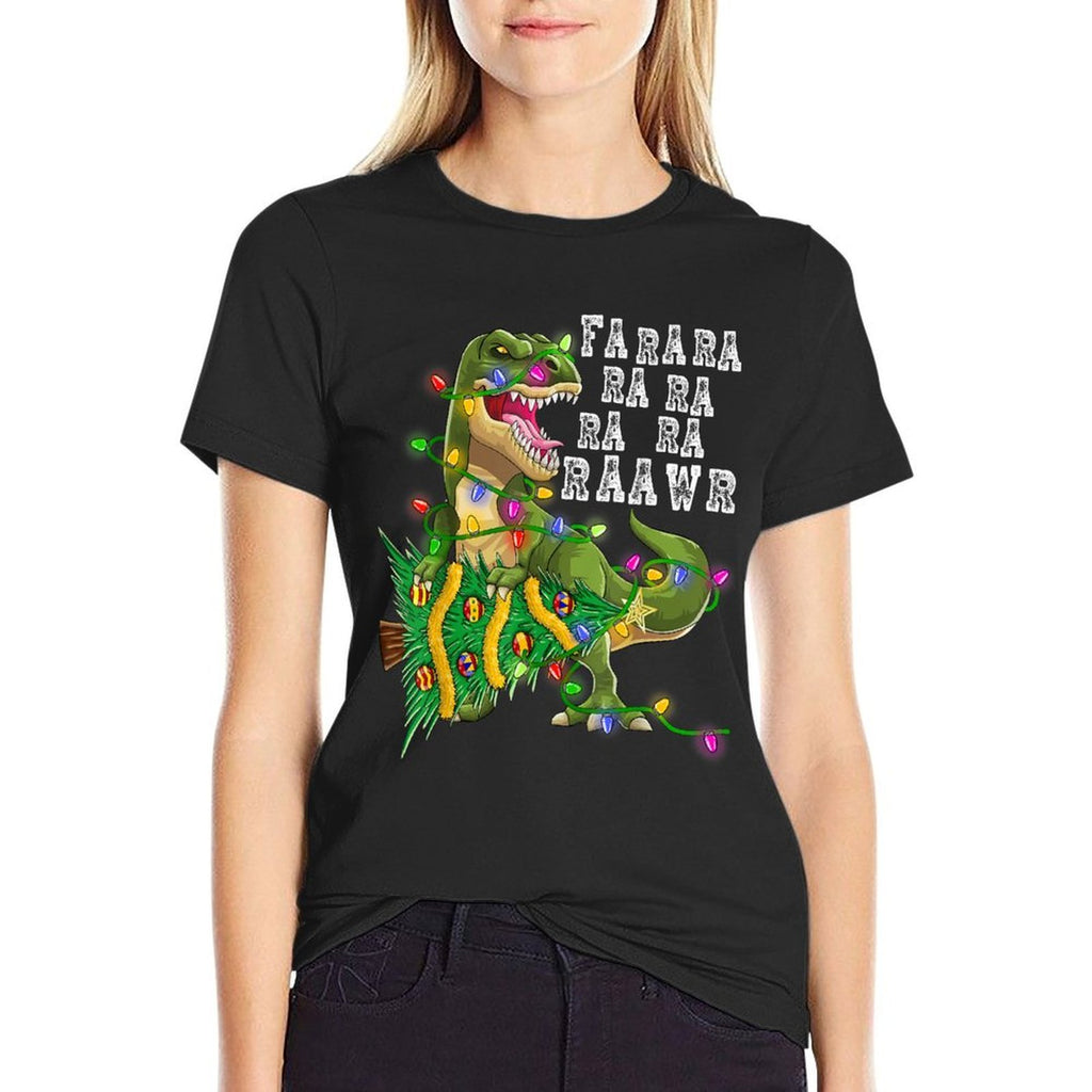 Dinosaur Christmas Fa Ra Rawr Tree Rex Boys Xmas Gift  Versatile T-Shirt