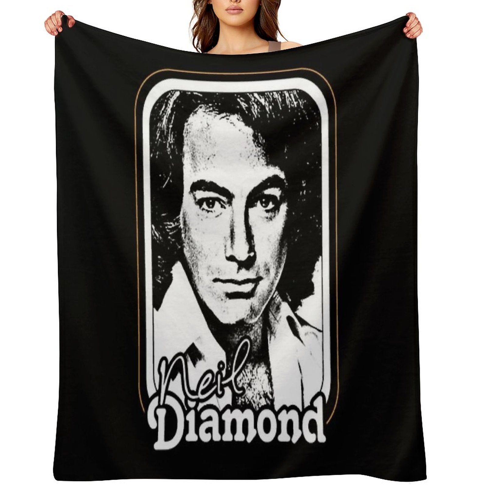 Rétró 1970s Fán Désígn Essential All-season Throw Blanket