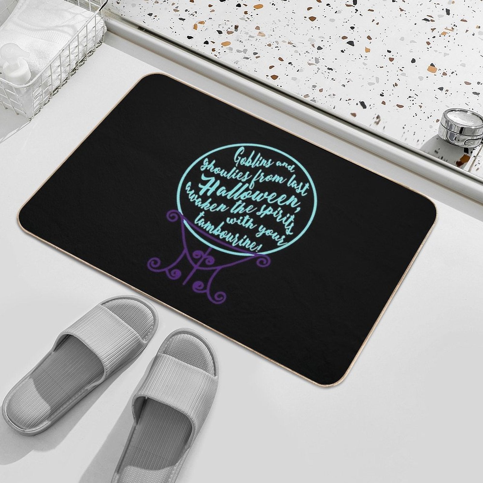 Madame Leota Inspired Crystal Ball Version 2  High-Traffic Bath Mat
