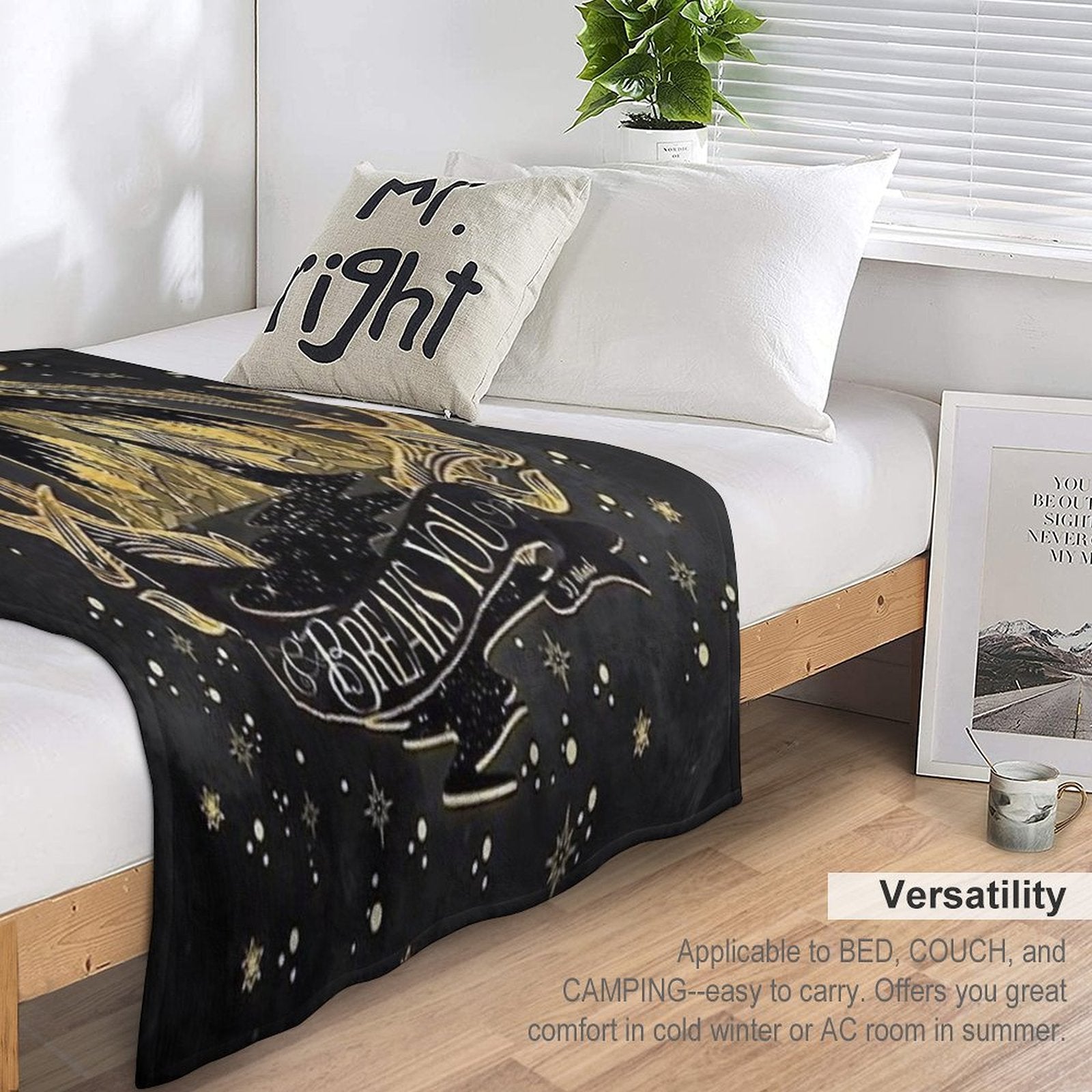 Acotar Quotes Only You Decide What Breaks You Premium Throw Blanket