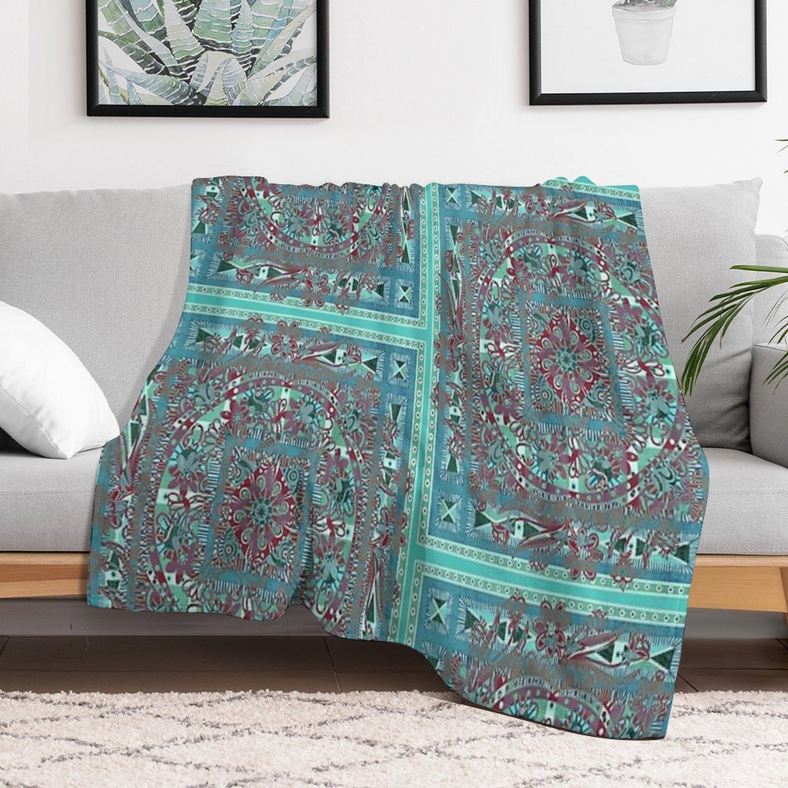 Surya 12  Partial Solar Eclipse Premium Throw Blanket