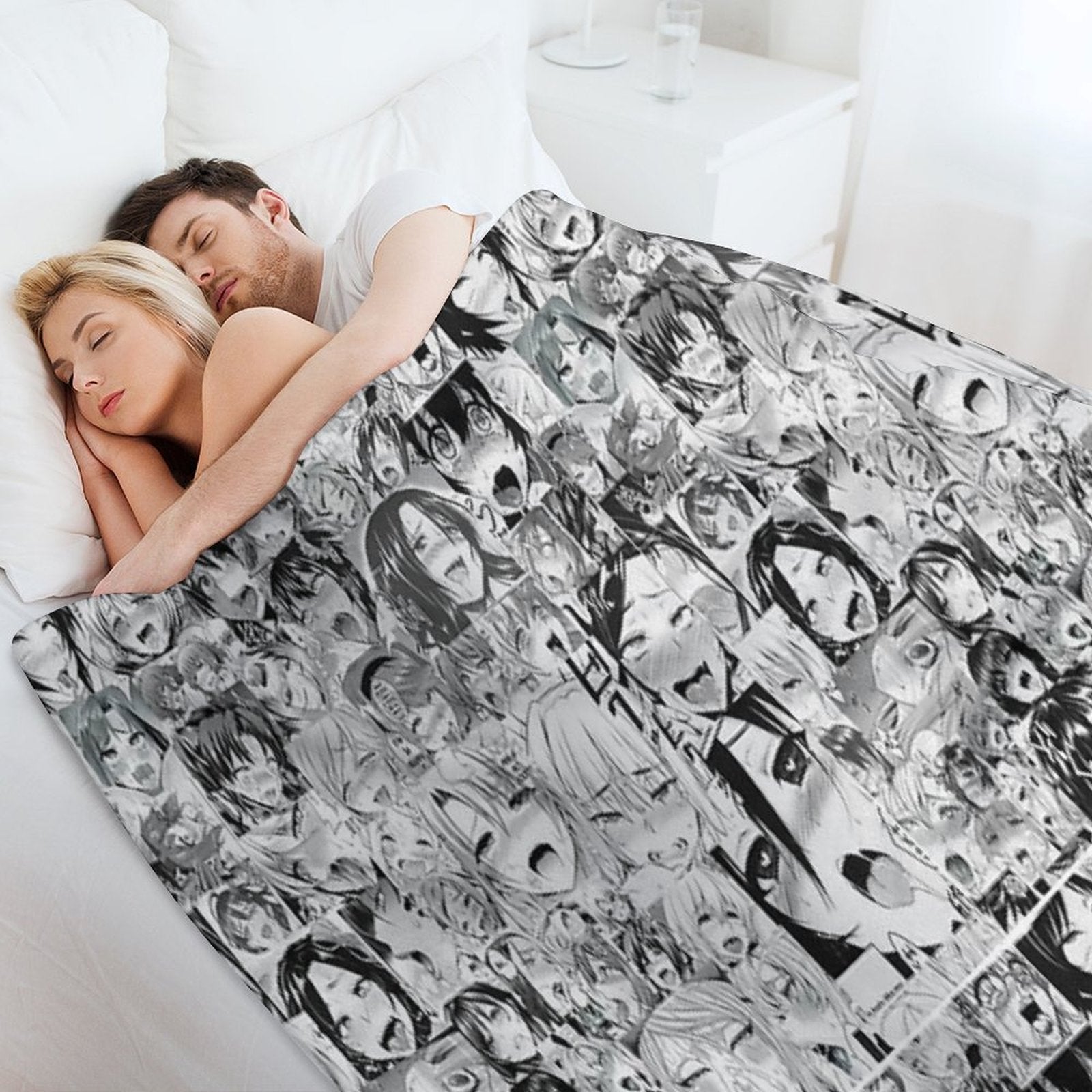 Aygo Hentai Anime Face Plush Throw Blanket