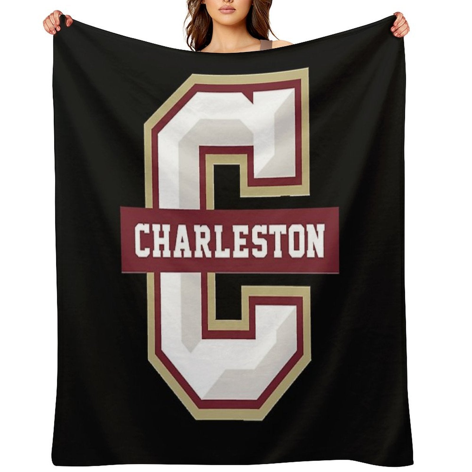 College of Charleston Cougars Classic Anti-pilling Throw Blanket