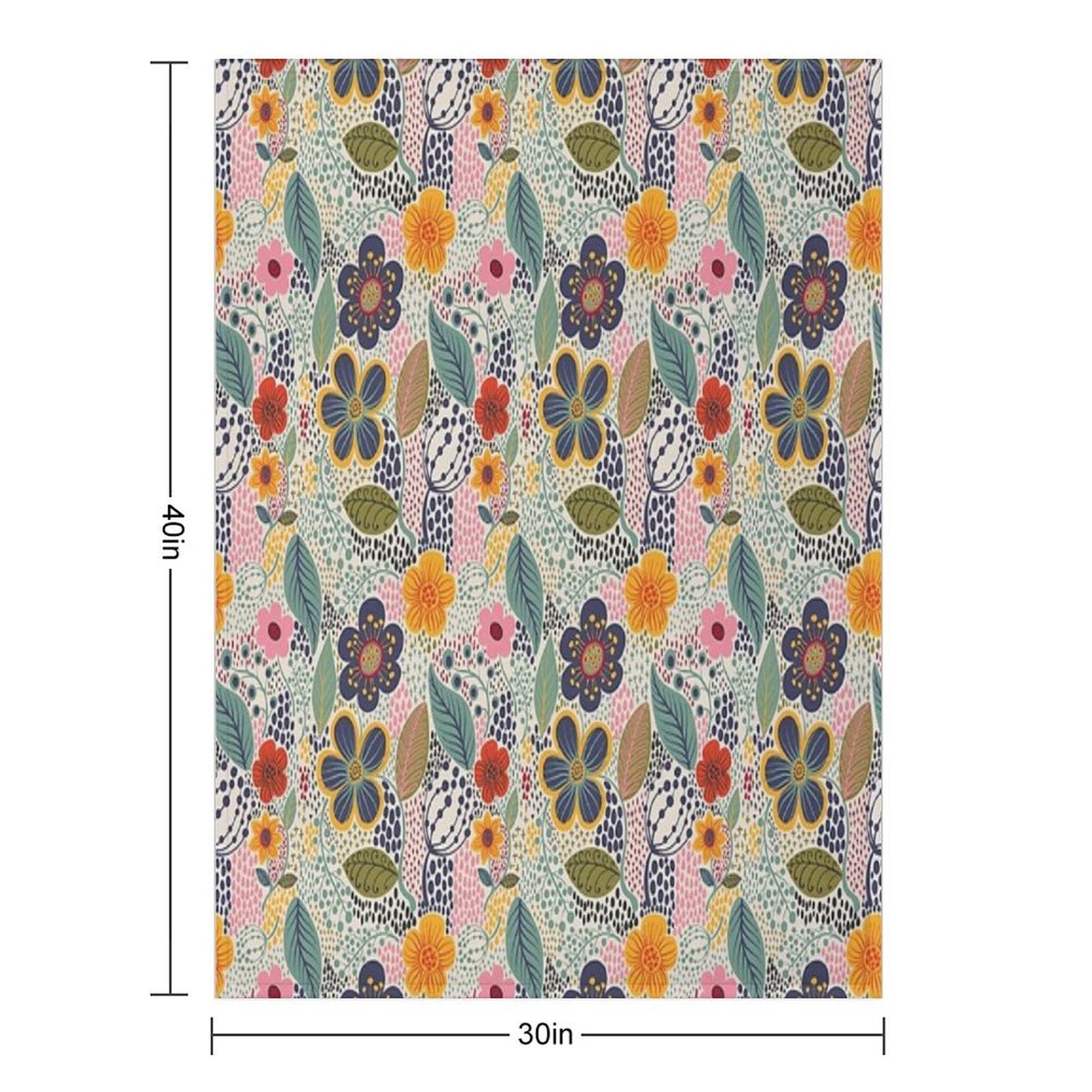 Secret Garden Travel-friendly Throw Blanket