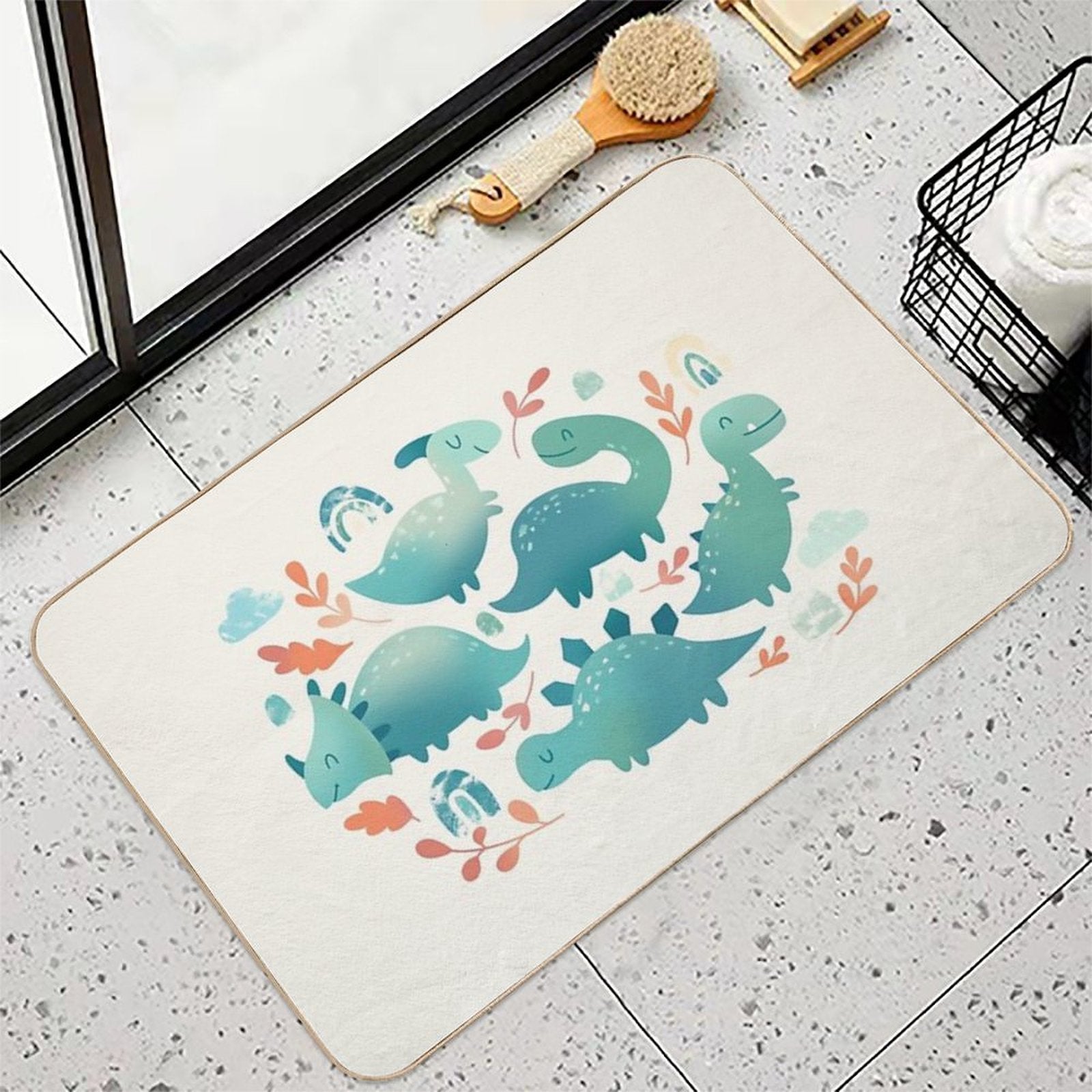 Baby Dinosaurs  Dirt-Trapping Bath Mat