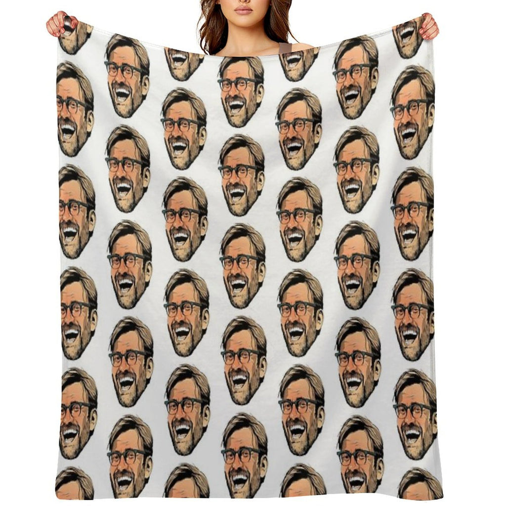 Delirious Klopp Machine-washable Throw Blanket