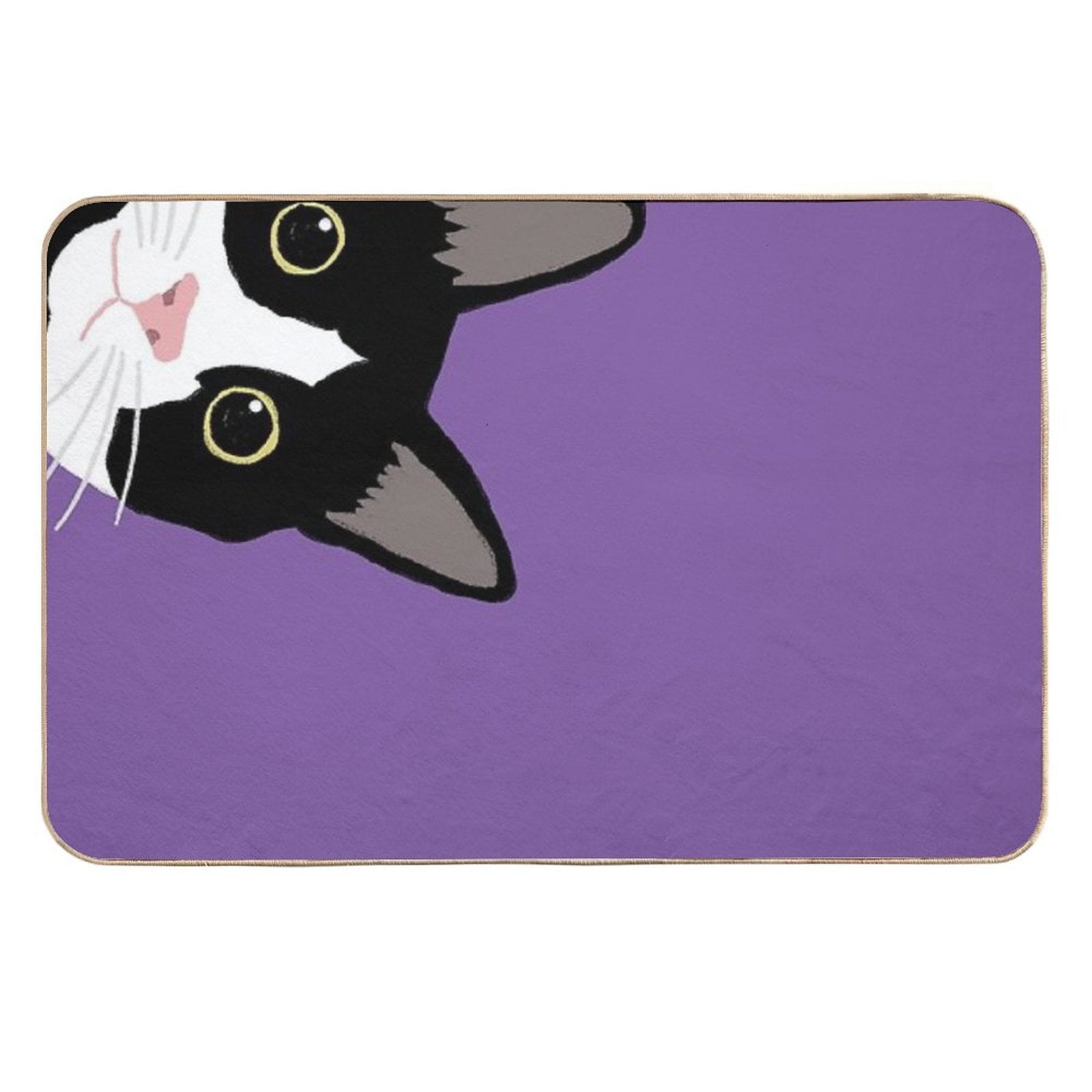 Tuxedo Cat in The Corner  Slip-Resistant Bath Mat