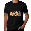 Gingerbread Cookie Christmas Coffee Cups Latte Drink Women  Relaxed-fit T-Shirt