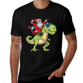 Santa Riding Dinosaur T Rex Christmas Boys Men Xmas Squad  Odor-resistant T-Shirt