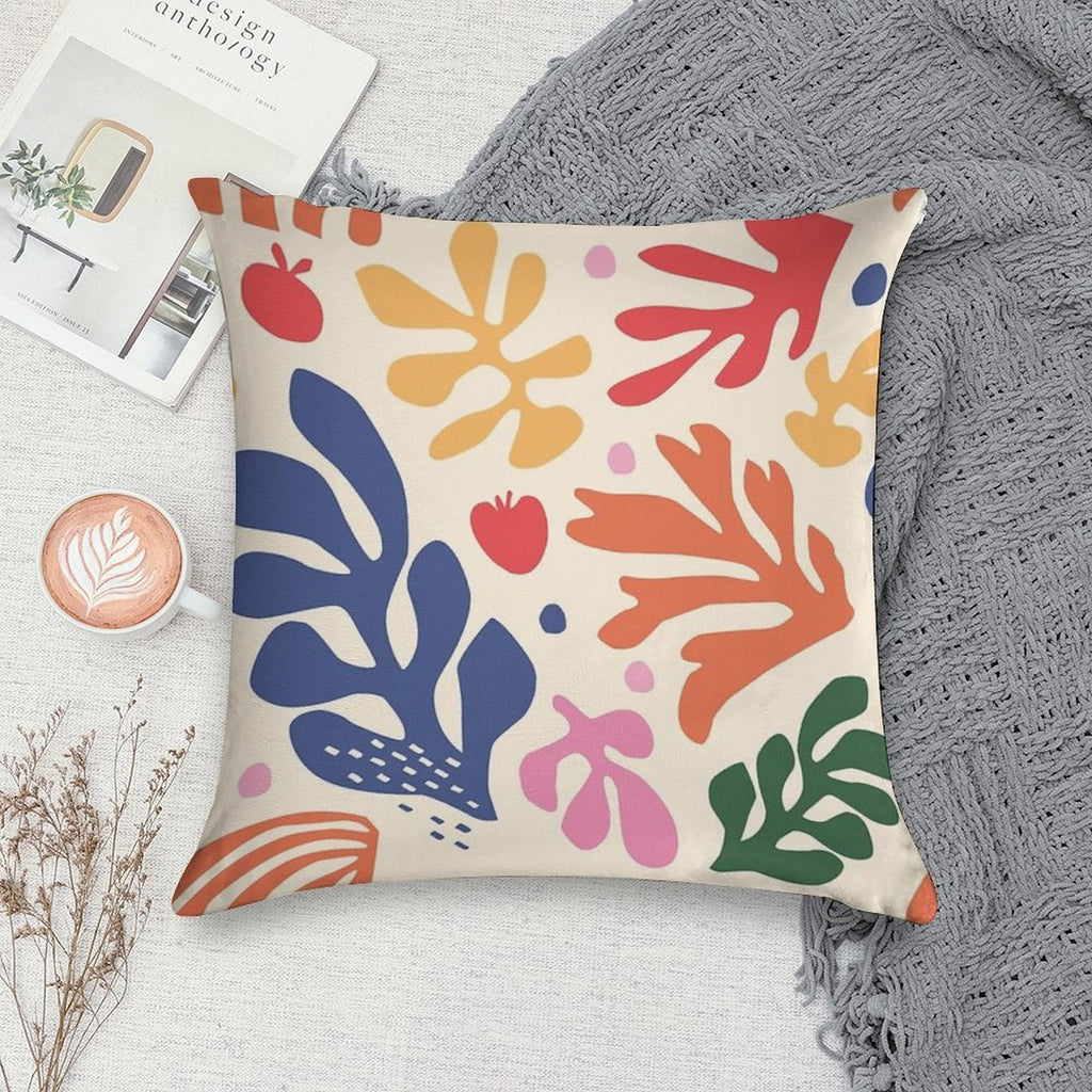 Matisse Flowers Art Soft Durable Construction Throw Pillow