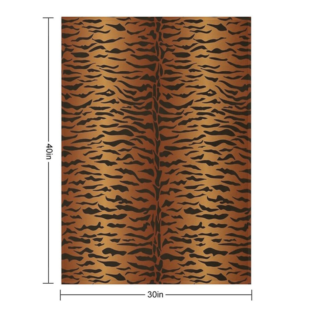 Tiger Animal Print Lightweight Throw Blanket