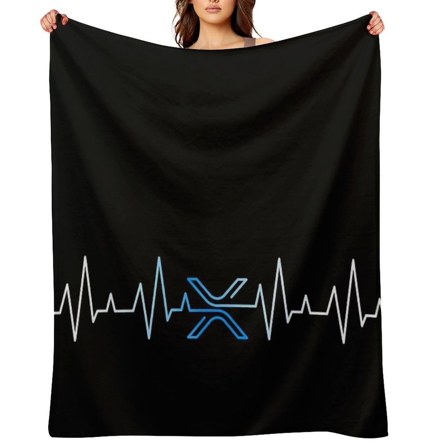 XRP Heartbeat - V1 Lightweight Throw Blanket