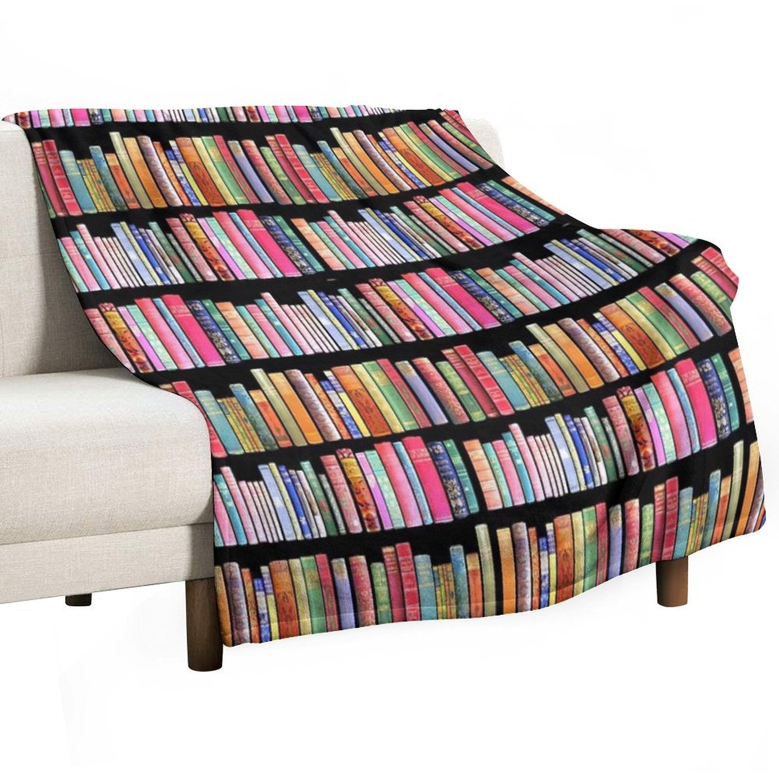 Bookworms Delight  Antique Book Library for Bibliophile Versatility Throw Blanket